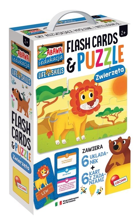 Lisciani: Carotina - Zabawa i edukacja puzzle dzecięce i flashcards: Zwierzęta